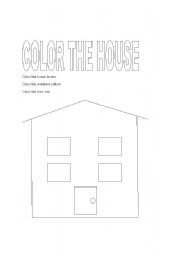 English worksheet: The House