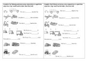 English Worksheet: adjectives Comparative- superlative