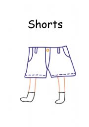 English Worksheet: clothes flashcards 2