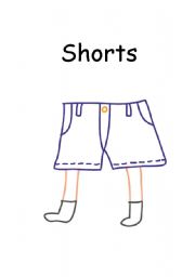 English worksheet: clothes flashcards 2