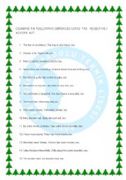 English worksheet: comparison