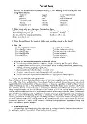 English Worksheet: Forrest Gump - Movie -Tasks