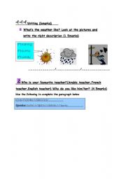 English Worksheet: PART FOR OF THE TEST 7TH FORM