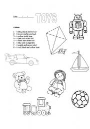 English Worksheet: Toys