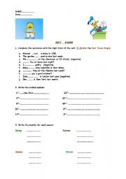 English worksheet: TEST for begginers