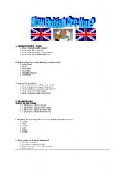 English Worksheet: How British Are You Quiz