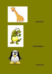 English worksheet: Wild animals Flashcard 2