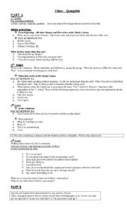 English Worksheet: SPANGLISH ACTIVITIES ON THE MOVIE