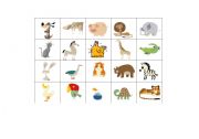 English Worksheet: animal flash-cards
