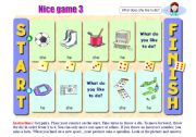 English Worksheet: nice game 3