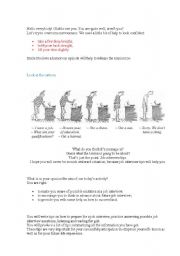 English Worksheet: Job Interview