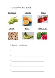 English worksheet: Where are they from?