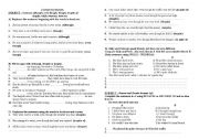 English Worksheet: CONJUNCTIONS