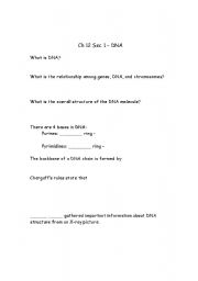 English worksheet: Ch 12 Sec 1 questions