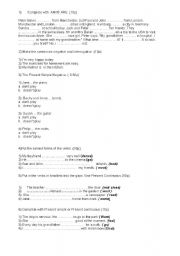 English worksheet: test