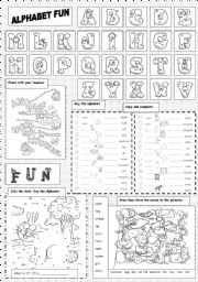 English Worksheet: Alphabet Fun