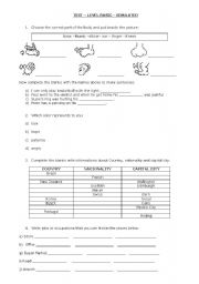 English worksheet: Simulated