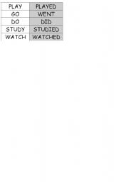 English Worksheet: PAIR-UP ACTIVITY