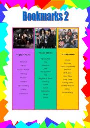 English Worksheet: Bookmarks 2