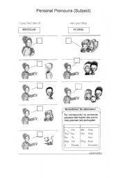 English Worksheet: Personal Pronouns