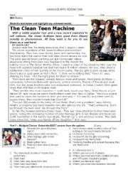 English Worksheet: Jonas Brothers Reading I