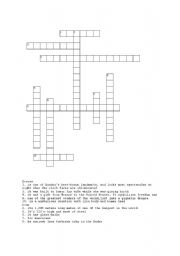 English Worksheet: Turist attractions worldwide