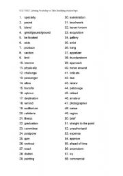 English Worksheet: TOEIC Vocabulary