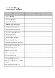 English worksheet: Proverbs_worksheet