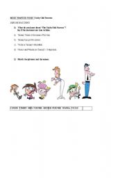 English worksheet: The fairly odd parents