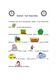 Past Tense Regular Verbs