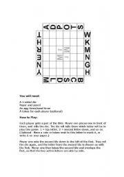 English Worksheet: Fun Vocabulary Building Game