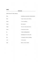 English Worksheet: Homonyms and Homophones