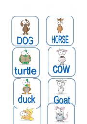 English Worksheet: Animals (1/3)