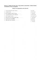 English Worksheet: Question Tag