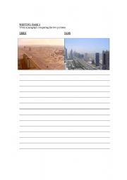 English worksheet: Describing s place