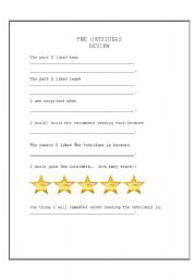 English Worksheet: The Outsiders