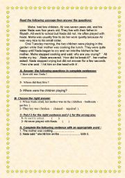 English worksheet: Maha and her two children