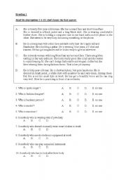 English worksheet: test