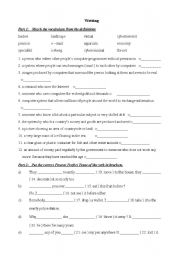 English worksheet: test