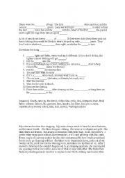 English Worksheet: clothing