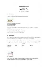 English worksheet: pet