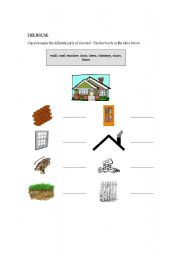 English Worksheet: Parts of a house