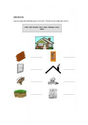 English worksheet: Parts of a house