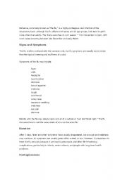 English Worksheet: Inflenza