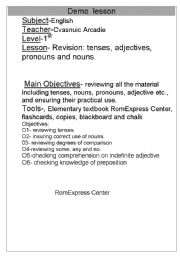 English Worksheet: Open lesson