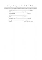 English worksheet: test on present continuous tense (page 3 of 4)