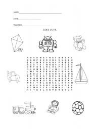 English Worksheet: Toys