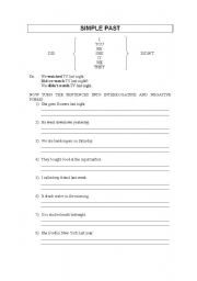 English worksheet: Simple Past