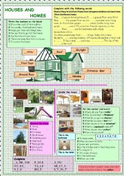 English Worksheet: Houses and homes