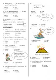 English Worksheet: TEST (part 2)